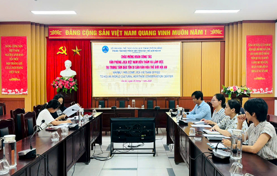 Đoàn công tác văn phòng JICA Việt Nam thăm và làm việc tại Trung tâm Bảo tồn Di sản Văn hóa Thế giới Hội An